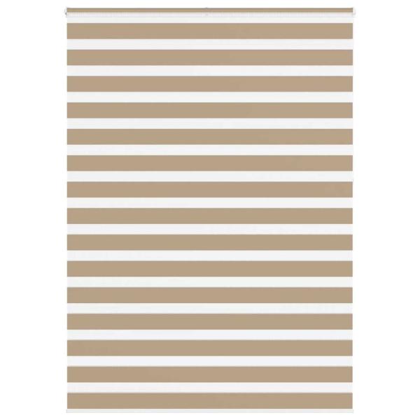 ARDEBO.de - Zebrarollo Sandbraun 160x230 cm Stoffbreite 155,9 cm Polyester
