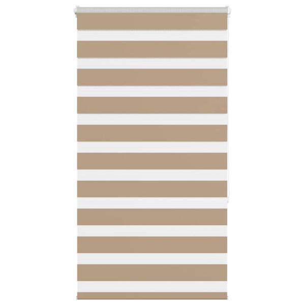ARDEBO.de - Zebrarollo Sandbraun 80x150 cm Stoffbreite 75,9 cm Polyester