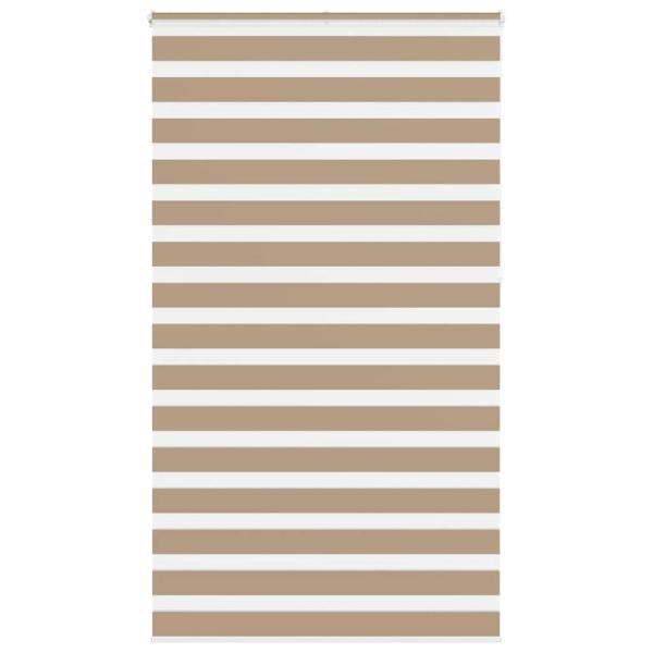 ARDEBO.de - Zebrarollo Sandbraun 130x230 cm Stoffbreite 125,9 cm Polyester