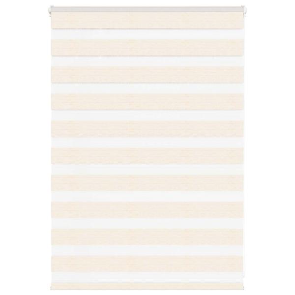 ARDEBO.de - Doppelrollo Marmorbeige 95x100 cm Stoffbreite 90,9 cm Polyester