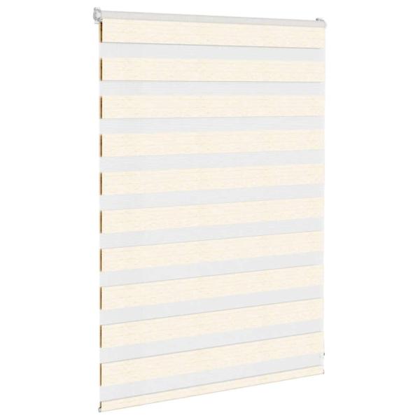 Doppelrollo Marmorbeige 95x100 cm Stoffbreite 90,9 cm Polyester