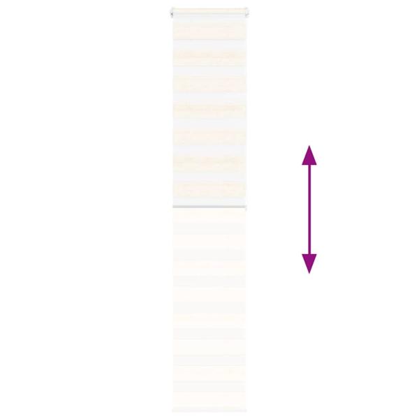 Zebrarollo Marmorbeige 45x200 cm Stoffbreite 40,9 cm Polyester