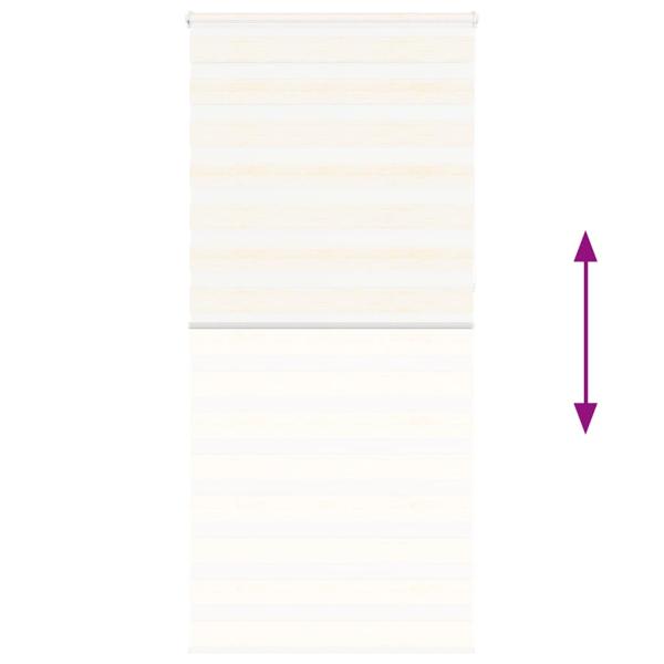 Zebrarollo Marmorbeige 95x230 cm Stoffbreite 90,9 cm Polyester