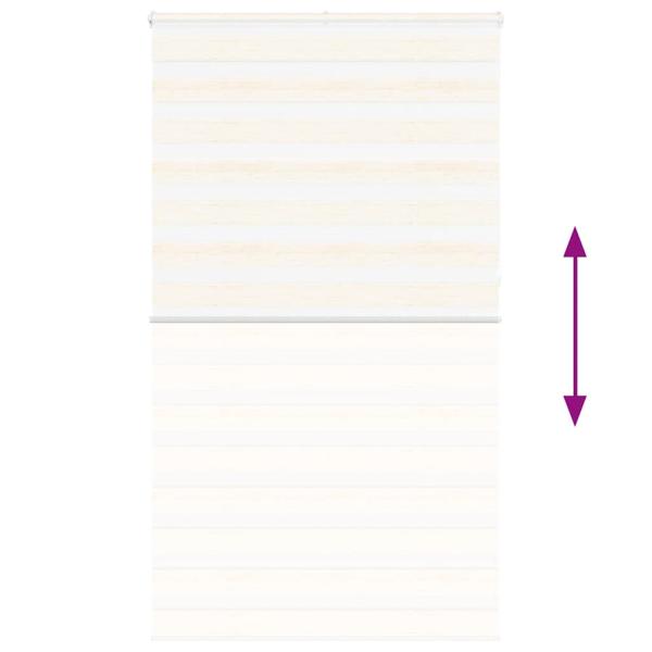 Zebrarollo Marmorbeige 130x230cm Stoffbreite 125,9 cm Polyester