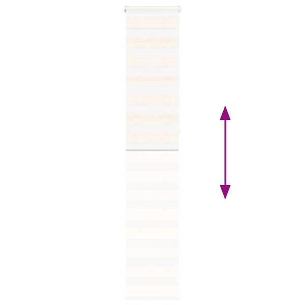 Zebrarollo Marmorbeige 50x230 cm Stoffbreite 45,9 cm Polyester