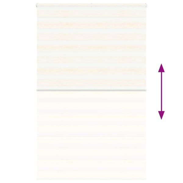 Zebrarollo Marmorbeige 140x200cm Stoffbreite 135,9 cm Polyester