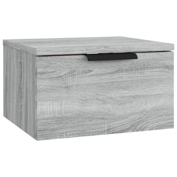 Wand-Nachttisch Grau Sonoma 34x30x20 cm