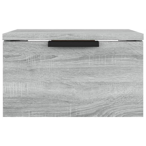Wand-Nachttisch Grau Sonoma 34x30x20 cm
