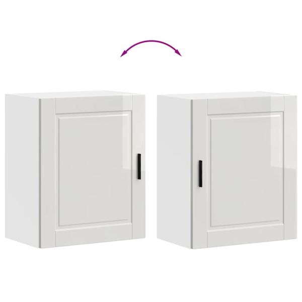 Küchen-Hängeschrank Porto Hochglanz-Weiß Holzwerkstoff
