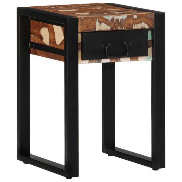 ARDEBO.de - Beistelltisch Mehrfarbig 35x35x50 cm Altholz Massiv