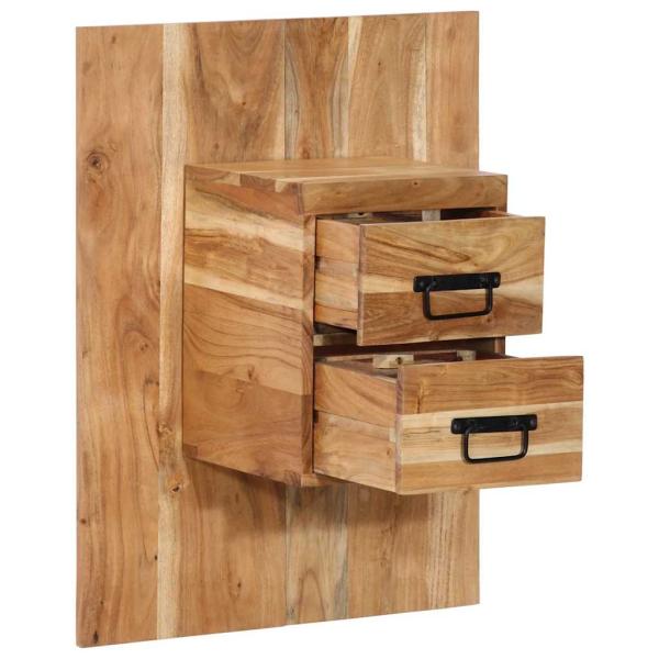 Nachttisch 60x32x80 cm Massivholz Akazie
