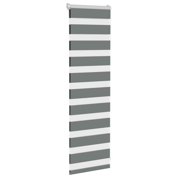 Zebrarollo Dunkelgrau 40x100 cm Stoffbreite 35,9 cm Polyester