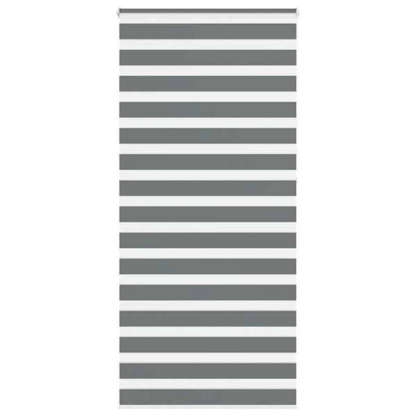 ARDEBO.de - Zebrarollo Dunkelgrau 95x230 cm Stoffbreite 90,9 cm Polyester