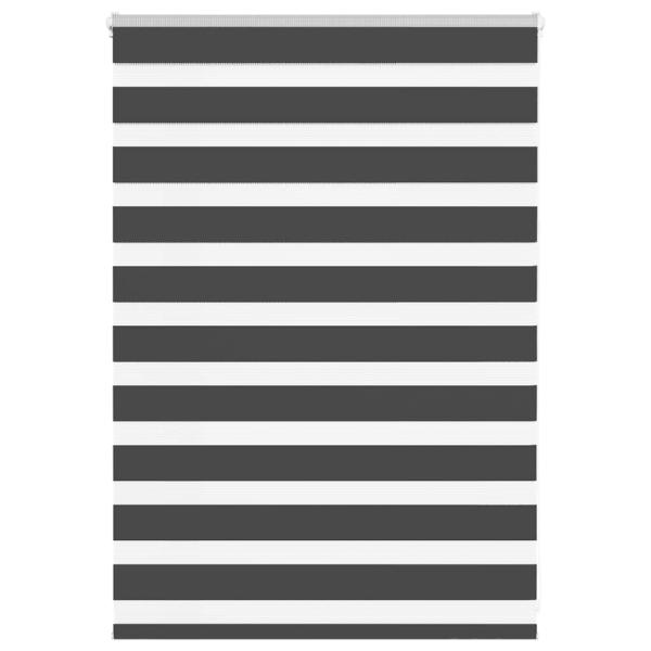 ARDEBO.de - Zebrarollo Schwarz 115x100 cm Stoffbreite 110,9 cm Polyester
