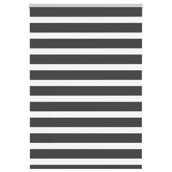 ARDEBO.de - Zebrarollo Schwarz 115x150 cm Stoffbreite 110,9 cm Polyester