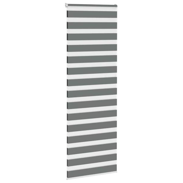 Zebrarollo Dunkelgrau 85x230 cm Stoffbreite 80,9 cm Polyester