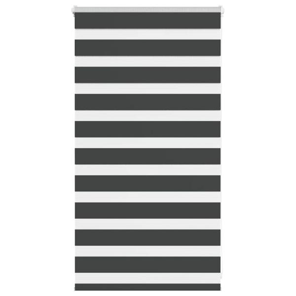 ARDEBO.de - Zebrarollo Schwarz 75x100 cm Stoffbreite 70,9 cm Polyester