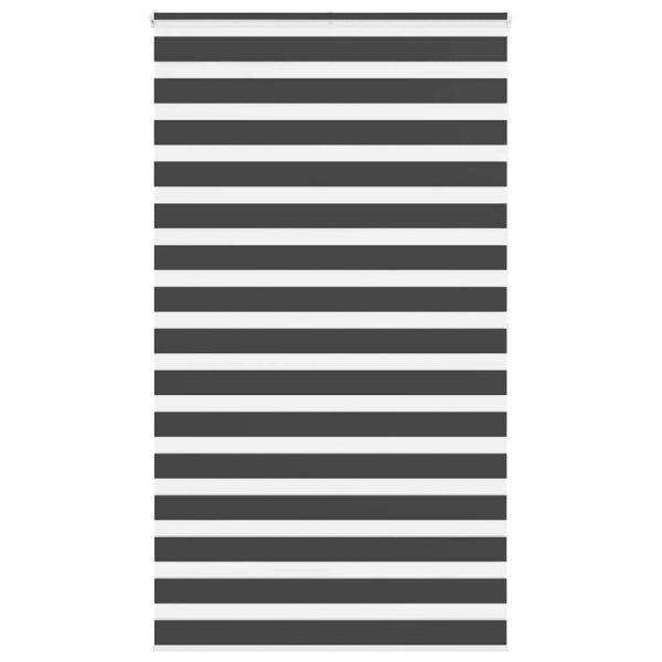 ARDEBO.de - Zebrarollo Schwarz 130x200 cm Stoffbreite 125,9 cm Polyester