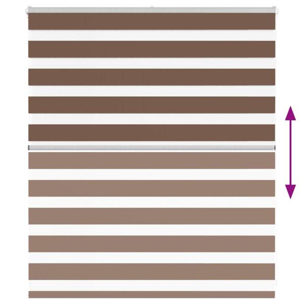 Zebrarollo Braun 135x100 cm Stoffbreite 130,9 cm Polyester