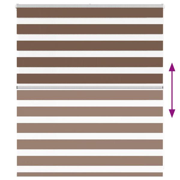 Zebrarollo Braun 120x100 cm Stoffbreite 115,9 cm Polyester