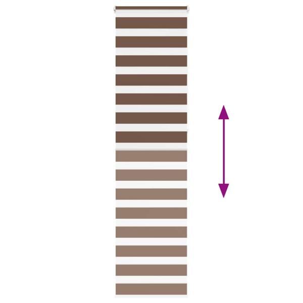 Zebrarollo Braun 60x230 cm Stoffbreite 55,9 cm Polyester
