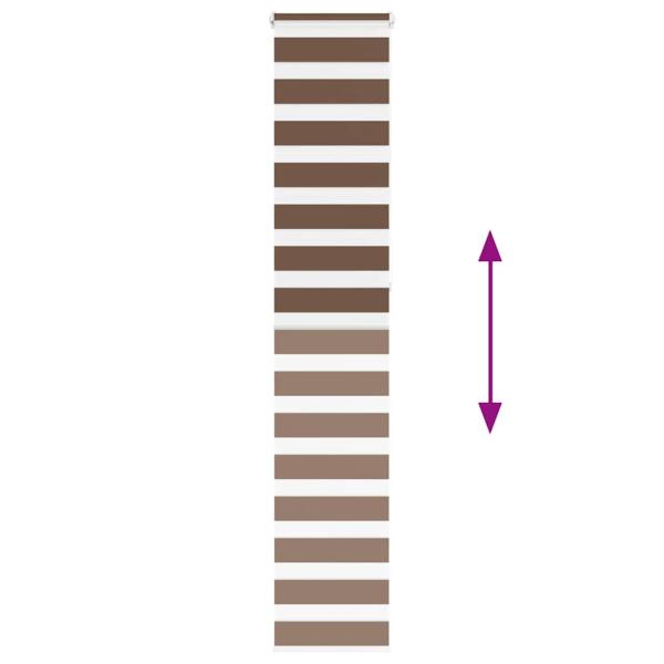 Zebrarollo Braun 50x230 cm Stoffbreite 45,9 cm Polyester