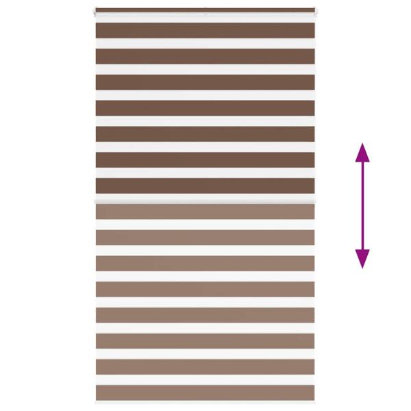 Zebrarollo Braun 120x200 cm Stoffbreite 115,9 cm Polyester