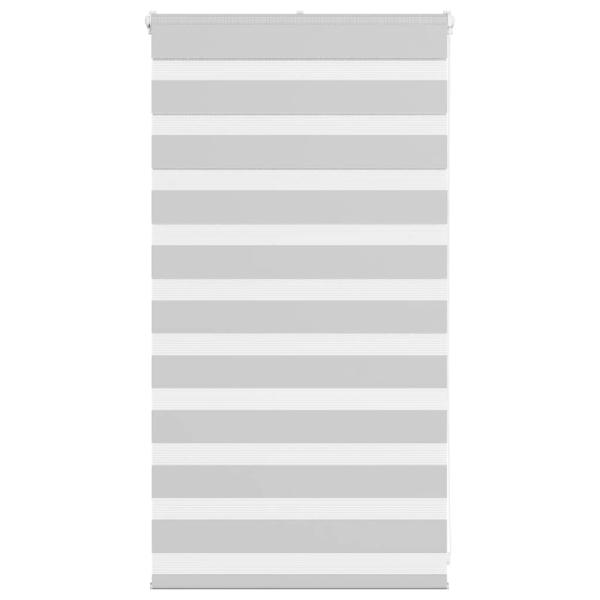 ARDEBO.de - Zebrarollo Hellgrau 80x100 cm Stoffbreite 75,9 cm Polyester