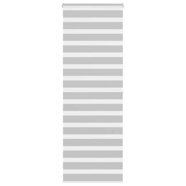 ARDEBO.de - Zebrarollo Hellgrau 85x200 cm Stoffbreite 80,9 cm Polyester