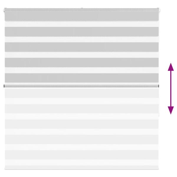 Zebrarollo Hellgrau 150x150 cm Stoffbreite 145,9 cm Polyester