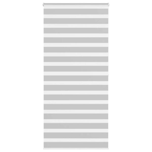 ARDEBO.de - Zebrarollo Hellgrau 105x200 cm Stoffbreite 100,9 cm Polyester