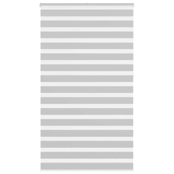 ARDEBO.de - Zebrarollo Hellgrau 125x230 cm Stoffbreite 120,9 cm Polyester