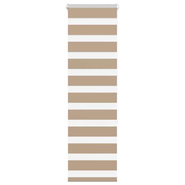 ARDEBO.de - Zebrarollo Sandbraun 40x150 cm Stoffbreite 35,9 cm Polyester