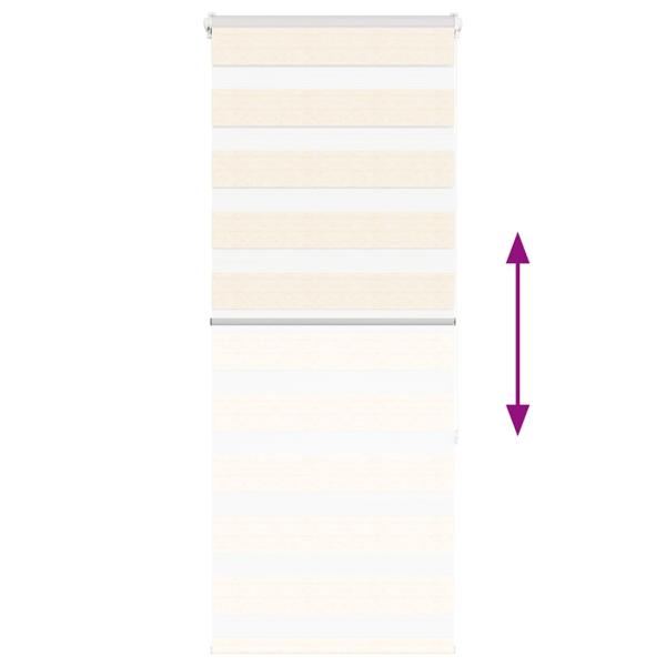 Zebrarollo Marmorbeige 65x150 cm Stoffbreite 60,9 cm Polyester