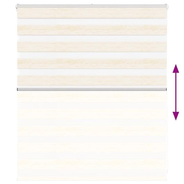 Zebrarollo Marmorbeige 130x100cm Stoffbreite 125,9 cm Polyester