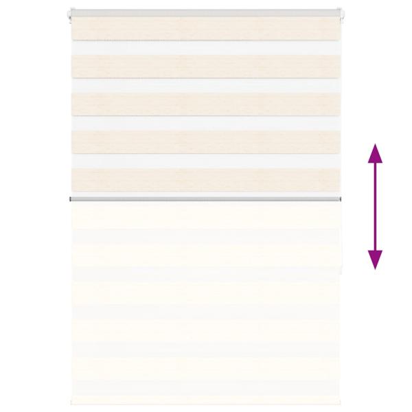 Zebrarollo Marmorbeige 95x150 cm Stoffbreite 90,9 cm Polyester