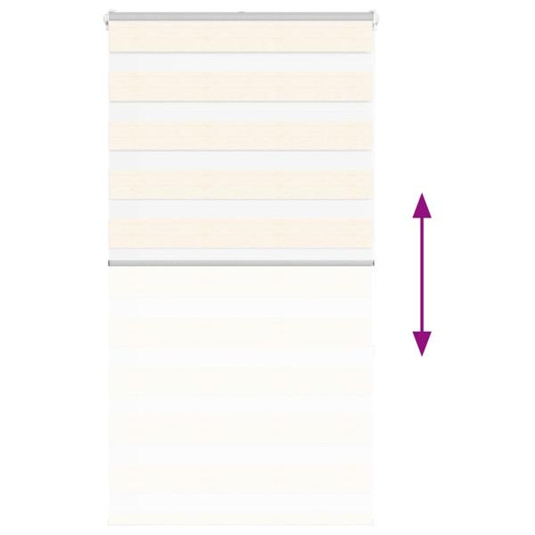 Zebrarollo Marmorbeige 75x150 cm Stoffbreite 70,9 cm Polyester