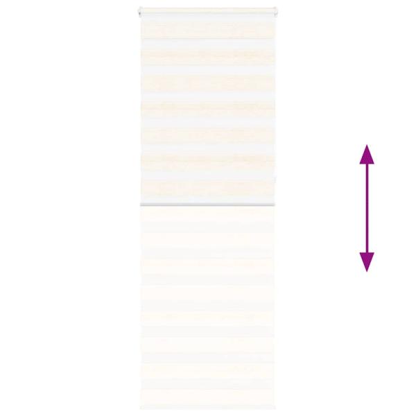 Zebrarollo Marmorbeige 90x230 cm Stoffbreite 85,9 cm Polyester