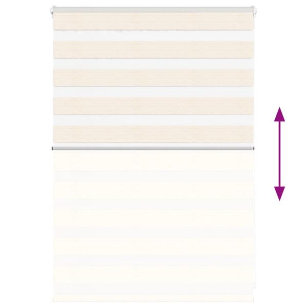 Zebrarollo Marmorbeige 100x100 cm Stoffbreite 95,9 cm Polyester