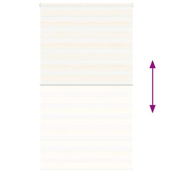 Zebrarollo Marmorbeige 125x230cm Stoffbreite 120,9 cm Polyester