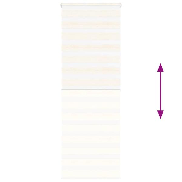 Zebrarollo Marmorbeige 80x200 cm Stoffbreite 75,9 cm Polyester