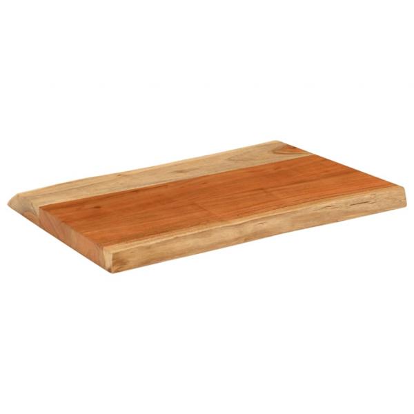 Tischplatte 50x40x3,8 cm Rechteckig Massivholz Akazie Baumkante
