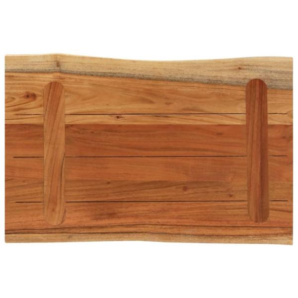 Tischplatte 50x40x3,8 cm Rechteckig Massivholz Akazie Baumkante