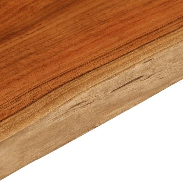 Tischplatte 70x40x3,8 cm Rechteckig Massivholz Akazie Baumkante