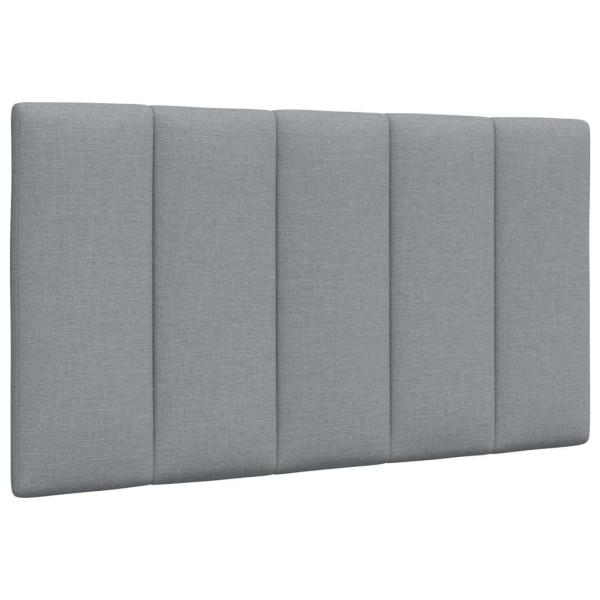 Bettgestell ohne Matratze Hellgrau 90x190 cm Stoff