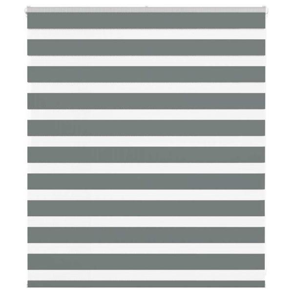 ARDEBO.de - Zebrarollo Dunkelgrau 135x100 cm Stoffbreite 130,9 cm Polyester