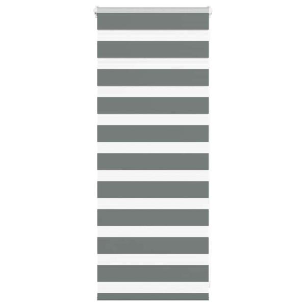 ARDEBO.de - Zebrarollo Dunkelgrau 60x100 cm Stoffbreite 55,9 cm Polyester