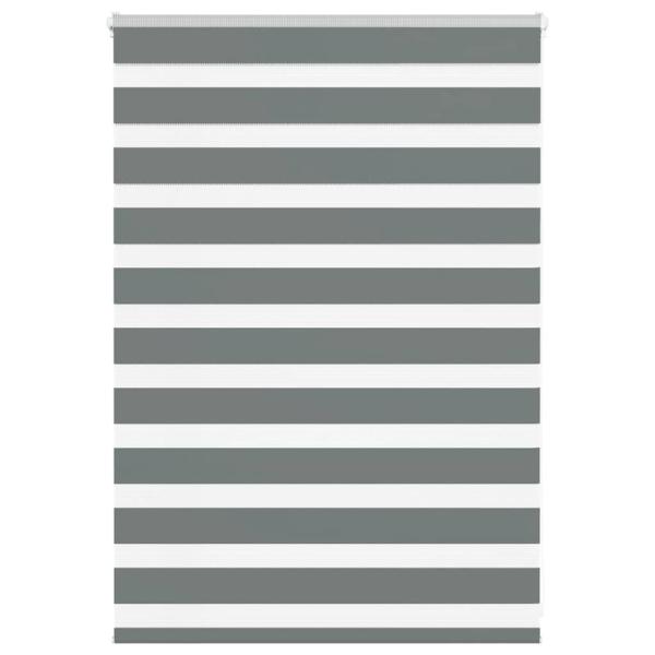 ARDEBO.de - Zebrarollo Dunkelgrau 95x100 cm Stoffbreite 90,9 cm Polyester