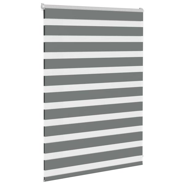Zebrarollo Dunkelgrau 95x100 cm Stoffbreite 90,9 cm Polyester