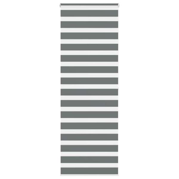 ARDEBO.de - Zebrarollo Dunkelgrau 75x200 cm Stoffbreite 70,9 cm Polyester
